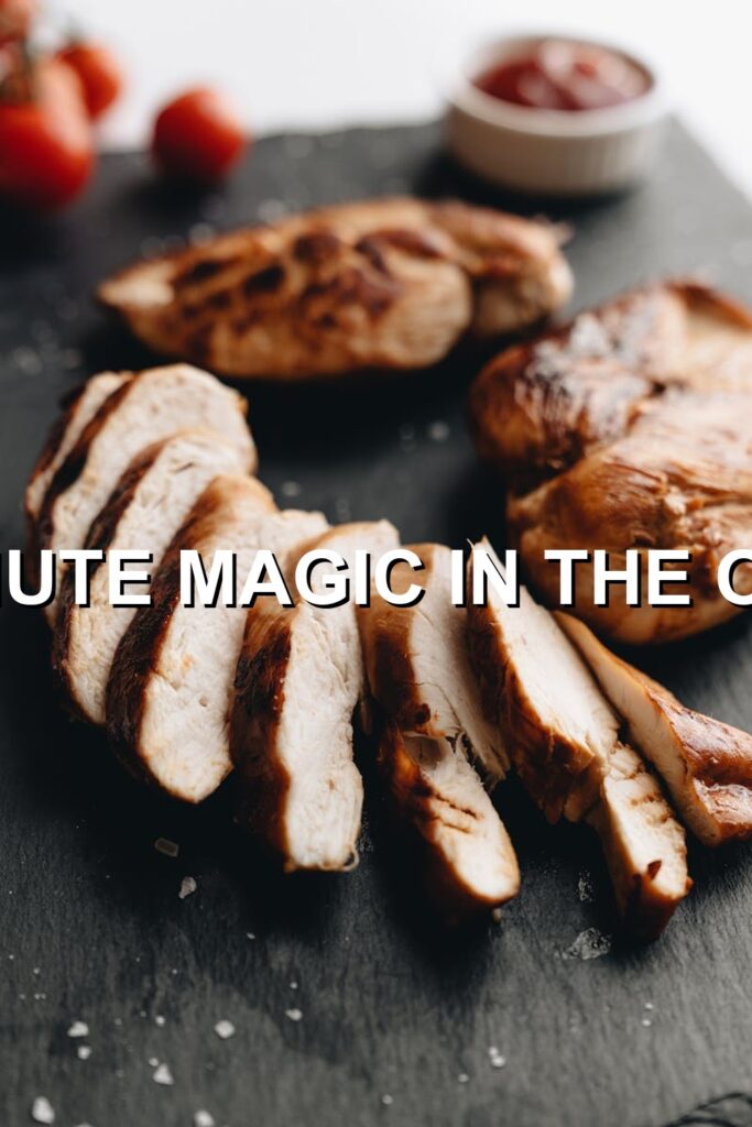 Deliciously tender chicken breasts glazed to perfection, roasted to a golden brown, garnished with fresh parsley, resting on a rustic wooden platter against a warm-toned background.