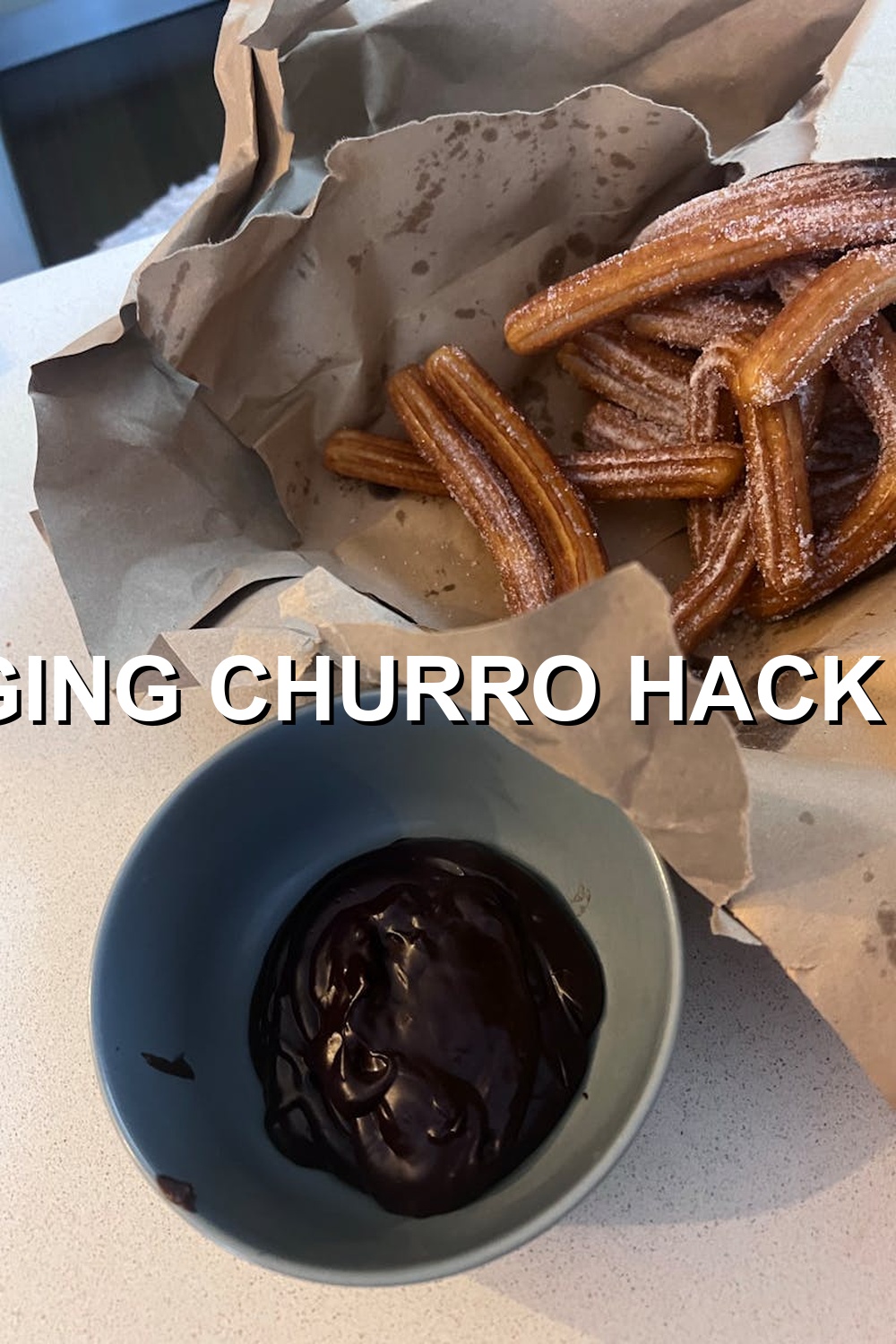 Air Fryer Churros with Chocolate Dip